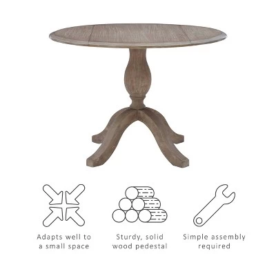 Torino Dining Tables Rustic Brown - Linon