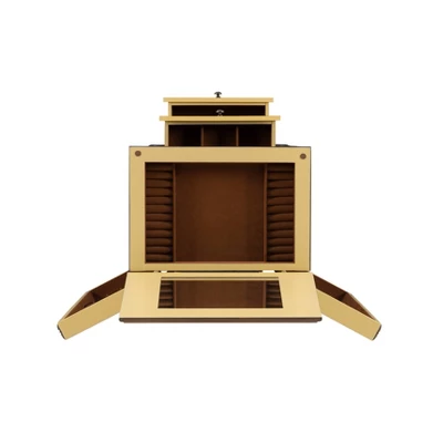 Beatrice Antique Parchment Hand Painted Jewelry Armoire - Powell Company - Image 9