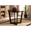 35" Alayna Wide Round Wood Dining Table - Baxton Studio