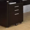 Skylar 3 Drawer Mobile File Cabinet Cappuccino - Coaster