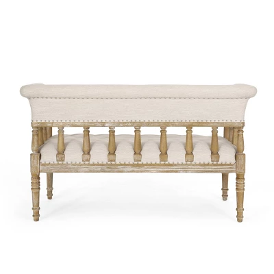 Loyning Traditional Fabric Tufted Loveseat - Christopher Knight Home - Image 5