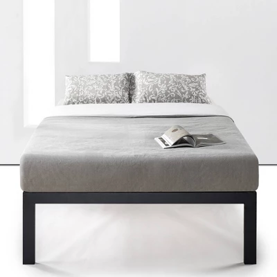 18" Just Mallet Metal Platform Bed Black - Mellow