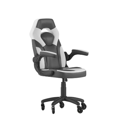 Flash Furniture X10 Gaming Chair Racing Office Computer PC Adjustable Chair With Flip-up Arms And Transparent Roller Wheels - Image 8
