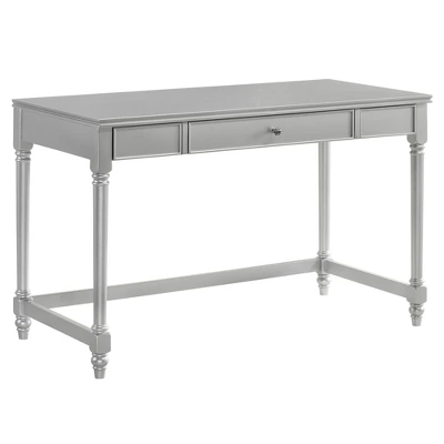 2pc Singger Writing Desk With Chair Gray - HOMES: Inside + Out - Image 4