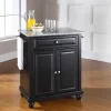 Cambridge Granite Top Portable Kitchen Island/Cart Black/Gray - Crosley
