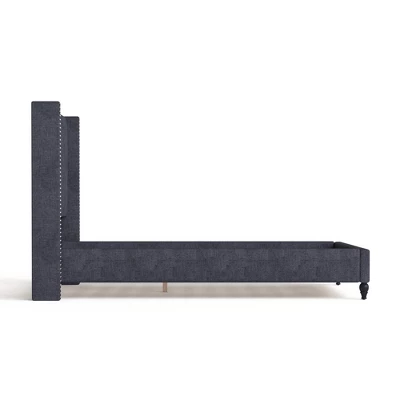 Queen Marie Contemporary Wingback Bed Blue - HOMES: Inside + Out - Image 5