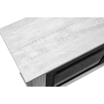 32" Freestanding Electric Fireplace Saw Cut Off White - Home Essentials - Image 6