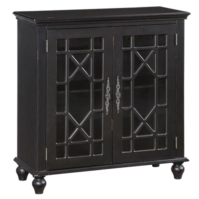 Eliza Wood Sideboard In Antique Black - Lexicon - Image 4