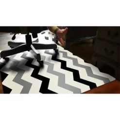 3'x4' Chevron 9 To 5 Desk Chair Mat - Bungalow Flooring