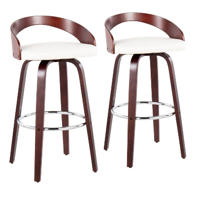 Set Of 2 Grotto Upholstered Barstools - Lumisource - Image 10