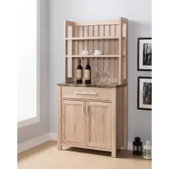 Governors 1 Drawer Baker's Rack Weathered Sand - HOMES: Inside + Out