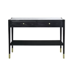 Atalia Sofa Table Marble/Black - Acme Furniture