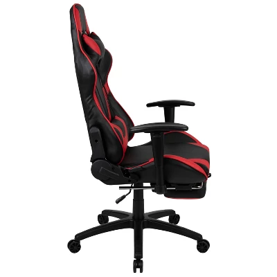 BlackArc Tango Gaming Desk & Chair Set - Reclining Gaming Chair With Slide-Out Footrest & Gaming Desk With Cupholder/Headphone Hook - Image 3