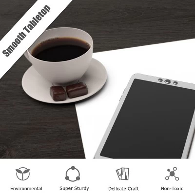 Costway Bar Pub Table Industrial Counter Black Dining Table With Metal Frame - Image 8