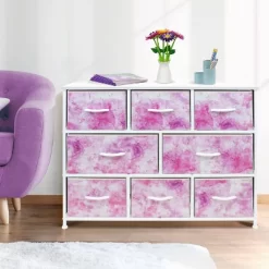Sorbus Drawer Shelf For Bedroom And More Pink