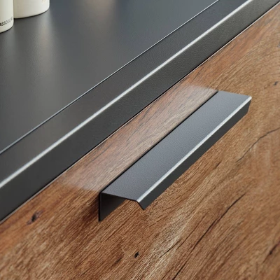 2 Drawer Boulevard Café Lateral File Cabinet Black - Sauder - Image 5